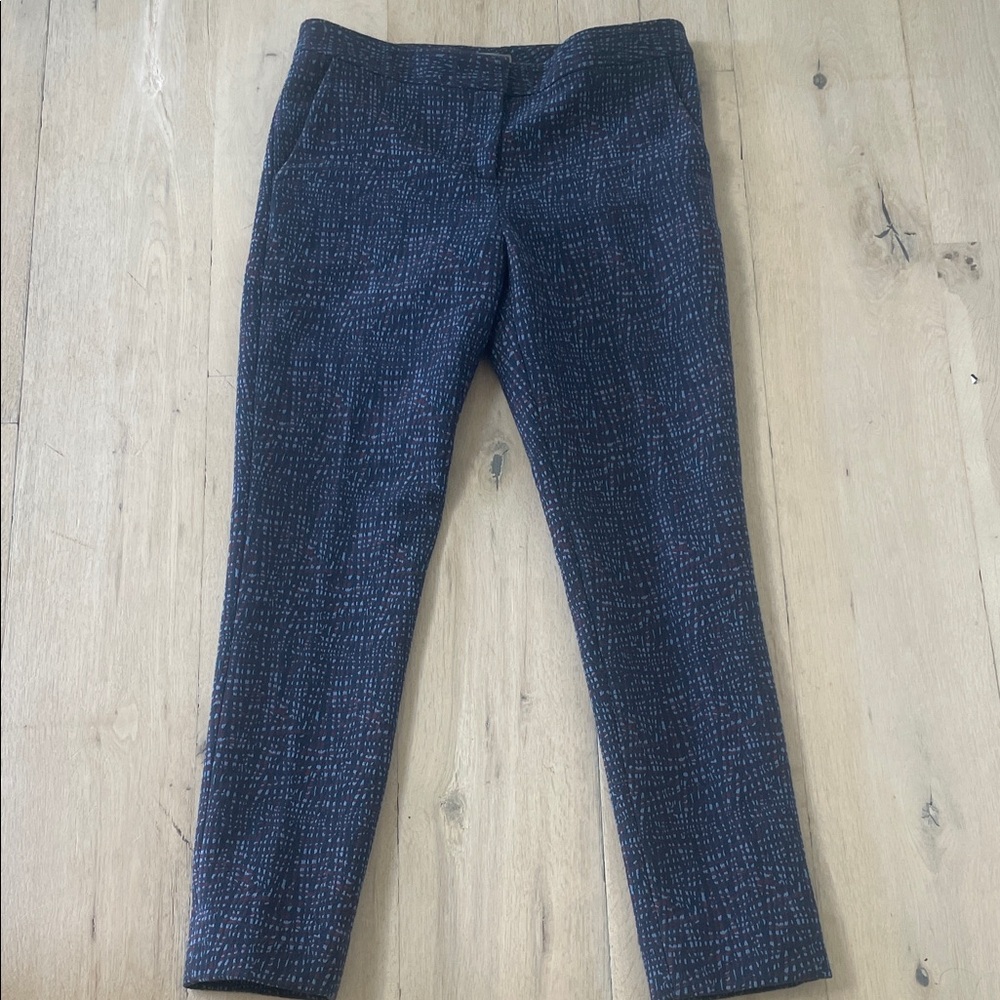 Lela Rose Quiet Luxury Classic Tailored Patterned Trouser Size 8